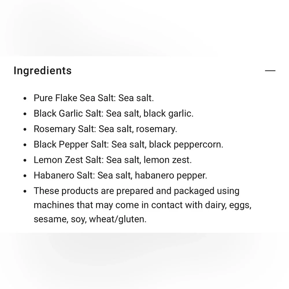 Williams Sonoma Jacobsen salt CO infused salt gift set